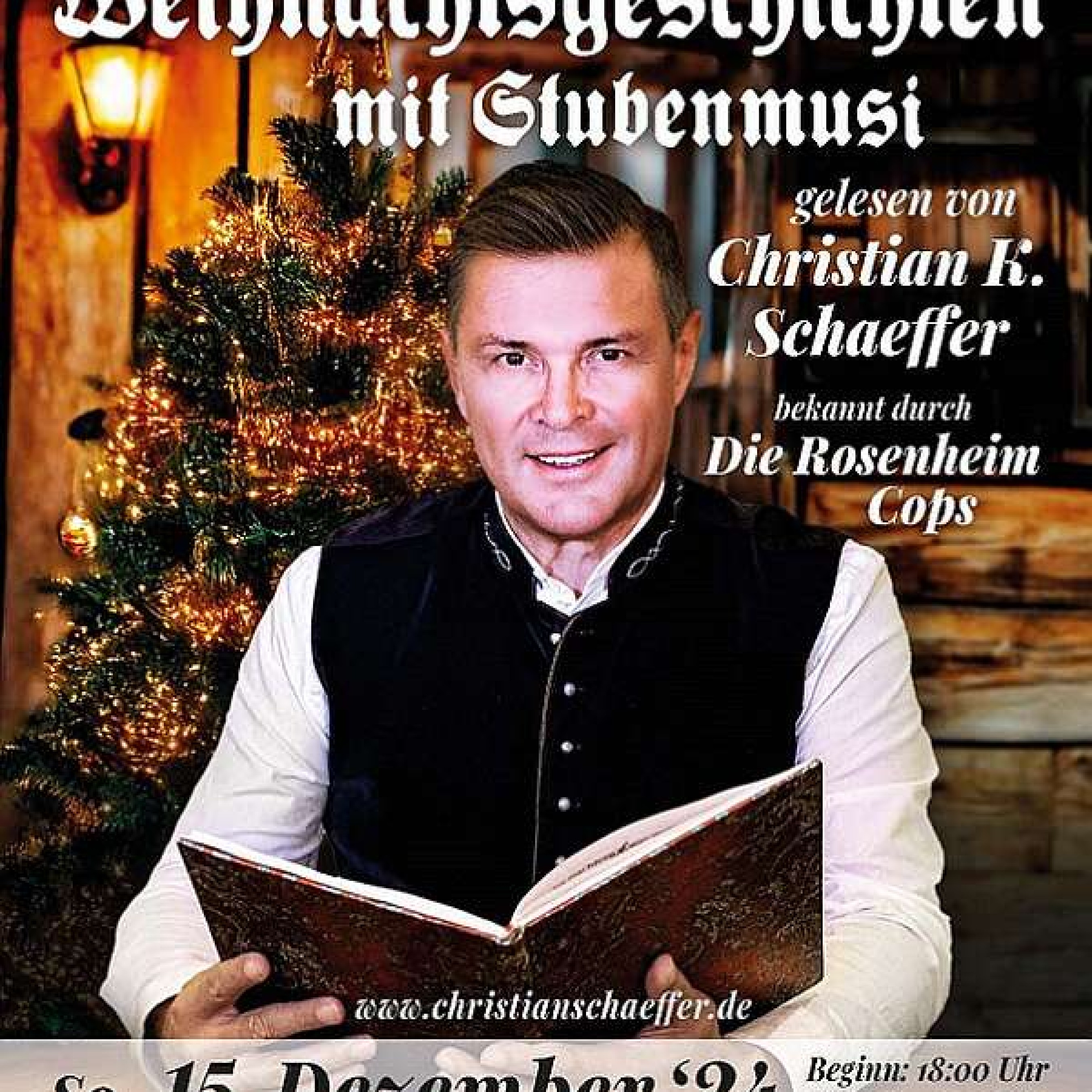 Bayrische Weihnachtsgschicht liest Christian K. Schaeffer 